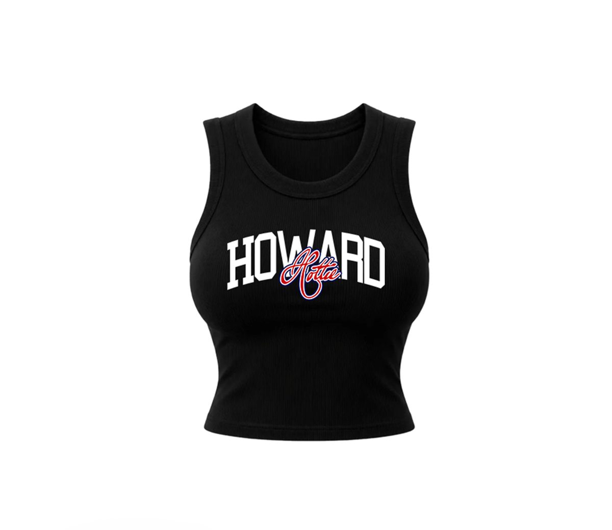 Black Howard Hottie Crop Tank Top - Ready to Ship  *Read Description*