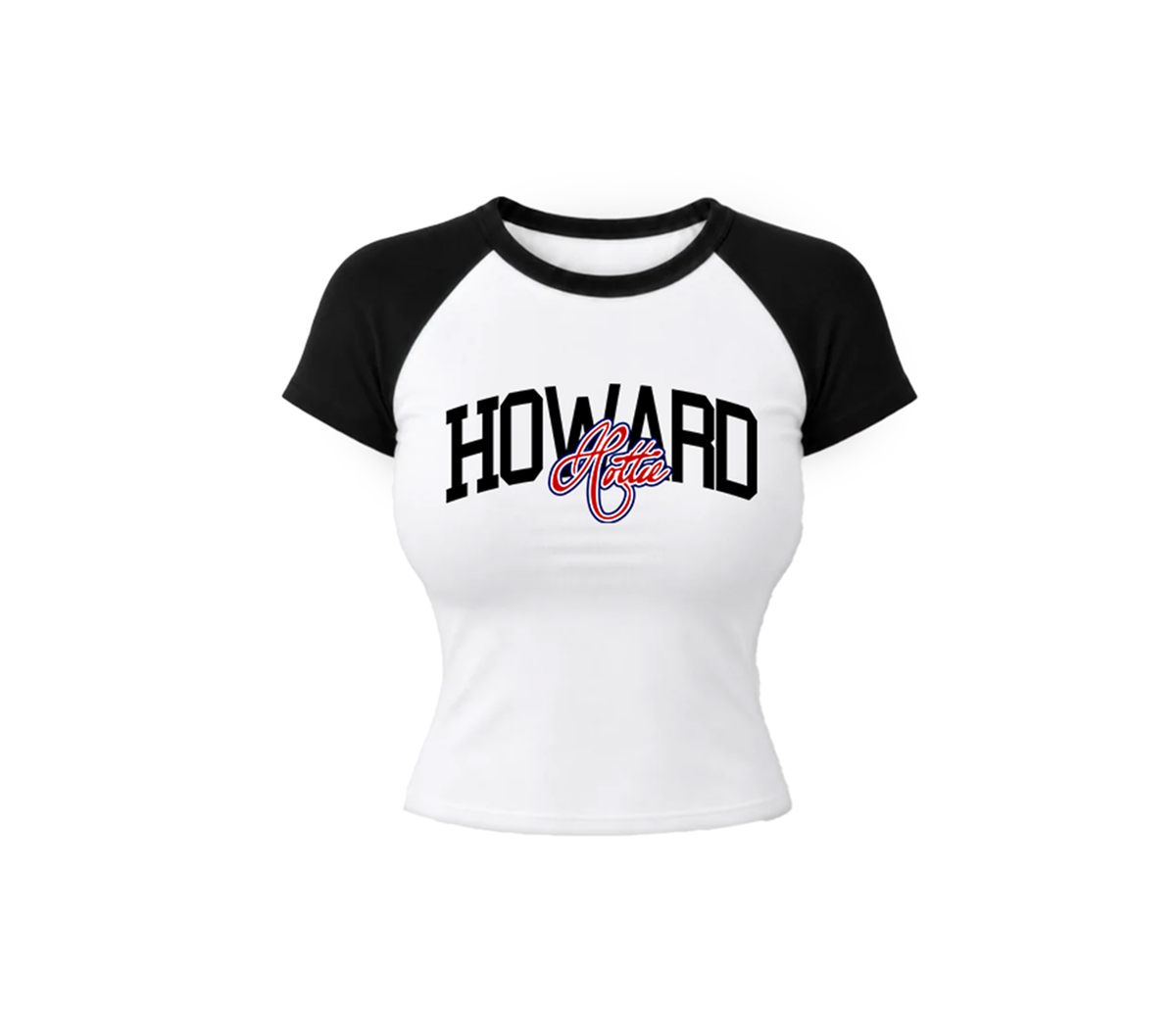 Multi Color B/W Howard Hottie Crop Top - Ready to Ship  *Read Description*